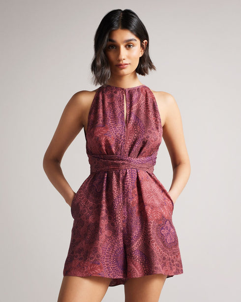 ODESIA-Trousers-Embrace playful prints and flowing shapes this season. ODESIA features our Paisley print and a wrap-around style, which creates a flattering silhouette for day and night outings.This product is made using LENZINGâ„¢ ECOVEROâ„¢ fibers. LENZINGâ„¢ ECOVEROâ„¢ fibers are derived from sustainable wood and pulp, coming from certified and controlled sources, with up to 50% lower emissions and water impact compared to generic viscose. LENZINGâ„¢ and ECOVEROâ„¢ is a trademark of Lenzing AG. Ted Baker
